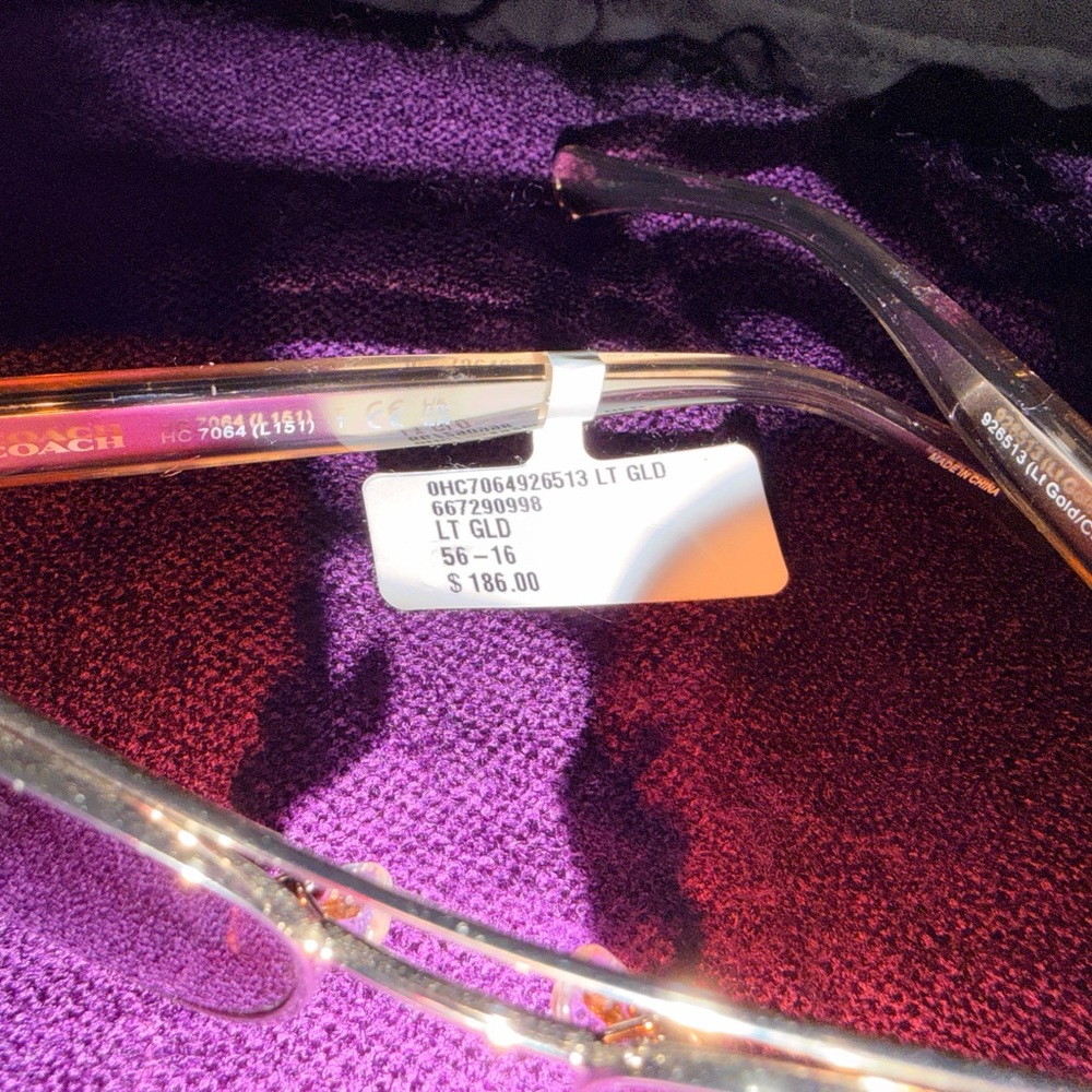 Coach Brown and Gold Sunglasses - Picture 3 of 6